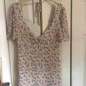 NWT Urban Outfitters Chiffon Floral Dress